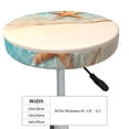 thumbnail image 4 of KLL Starfish On The Sand Beach Round Bar Chair Cushion Cover 12 inch ,Bar Stool Protector with Elastic, Soft Washable, 4 of 6