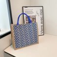 thumbnail image 1 of LHSHID Women Large Capacity Linen Shopper Totes Lady Fashion Shoulder Bag Summer Beach Bags Casual Travel Luxury Design Handbags Purse, 1 of 6
