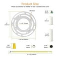 thumbnail image 4 of Light Fixture Mounting Bracket Mount Wall Light, Chandelier Iron, Ceiling Light ,Pendant Light, Lightweight ,Crossbar Plate with Screw, 4 of 8