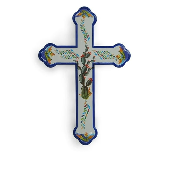 HiEnd Accents Spanish Style Cross Wall Hanging,16x11