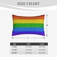 thumbnail image 6 of EasygdpColorful Glitter Rainbow Polyester Fiber Double-Sided Pillowcase,Super Soft,Comfortable And Luxurious Pillowcase,Not Easy To Break Or Deform- 14"X20", 6 of 9