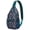 Cute Dinosaur, variant on Highland Cow Print Sling Backpack, Rustic Farmhouse Buffalo and Bull Pattern Crossbody Bag for Cow Lovers Travel