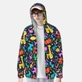 thumbnail image 2 of Balery Colorful Air Balloons1 Sudadera ligera de manga larga con capucha y protección solar UPF 50+ para hombre y mujer, ideal para pesca y running-XX-Large, 2 of 7