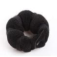 thumbnail image 2 of Set of 2 Black Magic Hair Styling Styler Hot Hair Donut Bun Ring Styler Maker for Women Lady Girls (1 large+1 small), 2 of 5