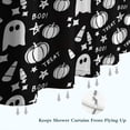 thumbnail image 6 of Halloween Ghost Pumpkin Pattern Shower Curtain 72"x84" ,Bathroom Decorative Shower Curtains Set with 12 Hooks,Modern Waterproof Washable Shower Curtain, 6 of 6