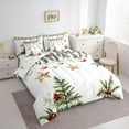 thumbnail image 4 of Feelyou Merry Christmas Child Twin Bedding Sets 7-Piece, Green Xmas Tree Bedding Comforter Set, Dreamy Stars Moon Reversible Sheet Sets, Lightweight Room Decor, 4 of 8