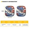 thumbnail image 3 of Jeiento Eagle Car Front Windshield Sun Shade Foldable Sunshade Protector Lightweight Sun Visor American Flag Car Windshield Cover Sun Shade Car Accessories Auto Decor 2 Pack, 3 of 7