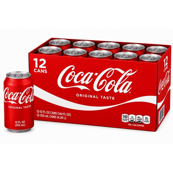 Coca-Cola Original Taste Soda Pop 12-Pack 12 fl oz Cans