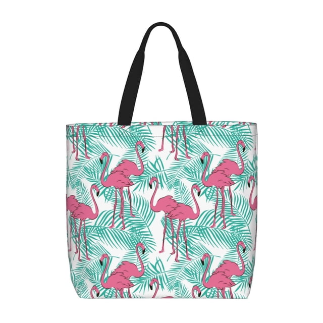 Balery Flamingo Bolsa de Mano para Mujeres con Cremallera, Bolsa de Gimnasio con Compartimentos, Bolsa para Laptop, Bolsa para Trabajo