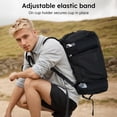 thumbnail image 2 of Bolsa de gimnasio Kookoomia para hombre con 2 soportes para botellas mejorados, color negro, 2 of 7