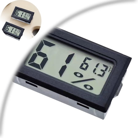 Reptile Thermometer and Humidity Gauge, Digital Hygrometer Adhesive Reptile Terrarium Hydrometer,Bearded Dragon Tank Accessories, Pet Humidity Meter Supplies for Gecko,Snake,Lizard