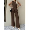thumbnail image 7 of PRETTYGARDEN Women's 2 Piece Sets Summer Work Clothes Sleeveless Blazer Vest Pants Suits Spring Business Casual Outfits, 7 of 7