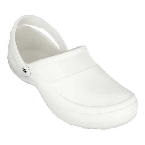 all white crocs