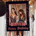 thumbnail image 1 of HTOOQ Rose Gold Dirty 30 Photo Props 30th Birthday Party Photo Booth Props 30th Birthday Photo Frame Dirty 30 Birthday Photo Frame, 1 of 7