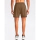 thumbnail image 3 of Pantalones cortos para correr Pudolla para hombre, entrenamiento atlético, marrón 3XL, 3 of 7