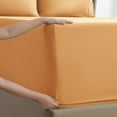 thumbnail image 4 of Nestl Split King Sheet Sets, 1800 Series Deep Pocket 5 Piece, Luxury Soft Microfiber Bed Sheet Sets, APRICOT ORANGE sheets, 4 of 10