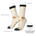 thumbnail image 6 of Honeii Pita Tortilla Print Adult Socks,Crew Socks,Casual Calf Socks,Daily Wear Socks for Men & Women, Perfect for Sports, Casual and Everyday Use, 6 of 6