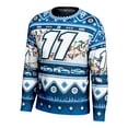 thumbnail image 2 of Men's ProSphere Blue Denny Hamlin Holiday Sweater, 2 of 3