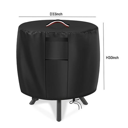 

Fireplace cover Round Fireplace Cover for Outdoors Gas Firepit Table Cover