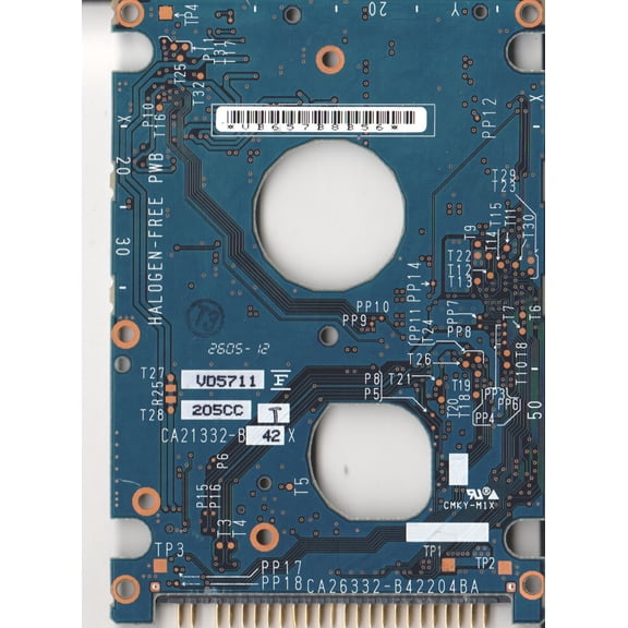MHV2040BH, CA06672-B124, CA26332-B42204BA, Fujitsu IDE 2.5 PCB