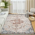 thumbnail image 3 of Tzou Persian Area Rug, 3x5 Washable Rugs for Living Room Anti Slip Entry Mat, Beige Vintage Soft Rug for Bedroom, 3 of 7