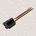 thumbnail image 4 of 10 Pack - Bosch Style 12V DC 5-PIN SPDT Interlocking Relay Socket Harness Base (with Wires), 4 of 4