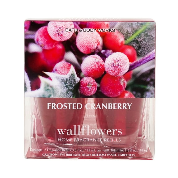 Bath and Body Works Frosted Cranberry Wallflowers Home Fragrance Refill Bulbs - Pack of 2