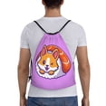 thumbnail image 2 of Bingfone Corgi In Sushi Roll Drawstrings Backpacks Bags For Men Women Gym Drawstrings Bag, 2 of 9