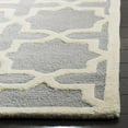 thumbnail image 4 of Safavieh Cambridge 3' X 5' Hand Tufted Wool Rug in Silver and Ivory, 4 of 4