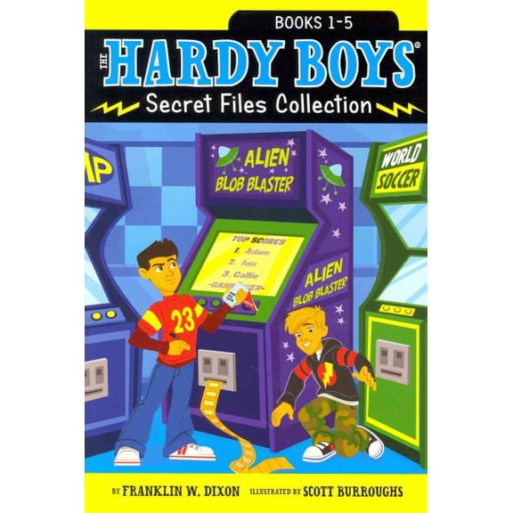 Pre-Owned The Hardy Boys Secret Files Collection, Books 1-5: Trouble at the Arcade; The Missing Mitt; Mystery Map; Hopping Mad; A Monster of a Mystery (Hardy Boys: The Secret Files) Paperback