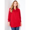 thumbnail image 3 of Catherines Women's Plus Size Lily V-Neck Blouse, 3 of 3