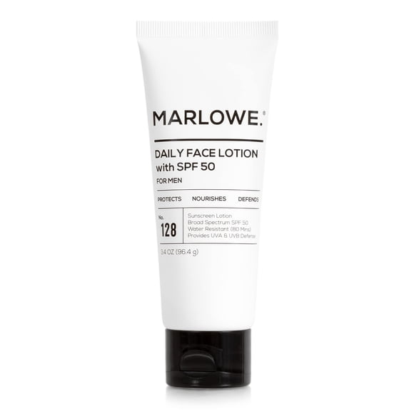Loción facial MARLOWE. N.º 128 para hombre con protector solar SPF 50, 100 ml
