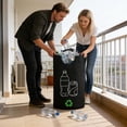 thumbnail image 3 of Waterproof Recycling Bag 82L, Oxford Cloth Storage Container, Foldable Heavy Duty Household Organizer for Bottle Collection, 3 of 6