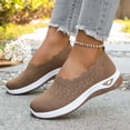 thumbnail image 5 of Women's -on Walking Shoes Casual Loafers Mesh Lightweight Breathable Fashion Running Sneakers(Brown,5.5), 5 of 5