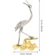 thumbnail image 3 of Estatuas de pájaros de grúa de hierro fundido, estatuilla de mesa de arte del hierro con pátina de Metal de pie, decoración de Navidad para oficina y hogar, 3 of 3