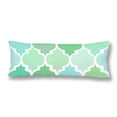 thumbnail image 1 of BSDHOME Moroccan Style Tile Quatrefoil Lattice Body Pillow Covers Case Protector 20x60 inch, 1 of 2