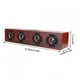 thumbnail image 3 of Altavoz Bluetooth, Altavoz Bluetooth de grano de madera rojo Altavoz inalámbrico Valor excepcional, 3 of 9