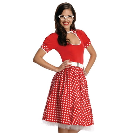 rubies sexy womens cute 50s nerd sock hop halloween costume