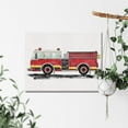 thumbnail image 5 of Firetruck Canvas Wall Art Watercolor Transportation Vehicles Fire Engine Canvas Painting Prints for Home Boys Bedroom Nursery Wall Decor Framed Artwork Gifts(12x15 Inch), 5 of 6