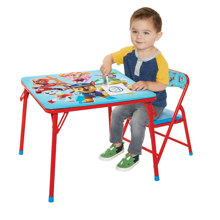 Paw Patrol Junior Table and Chair Set, Folding Activity Table