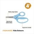 thumbnail image 3 of Fiskars Blunt-tip Kids Scissors (5 in.) with Sheath - Teal, 3 of 14