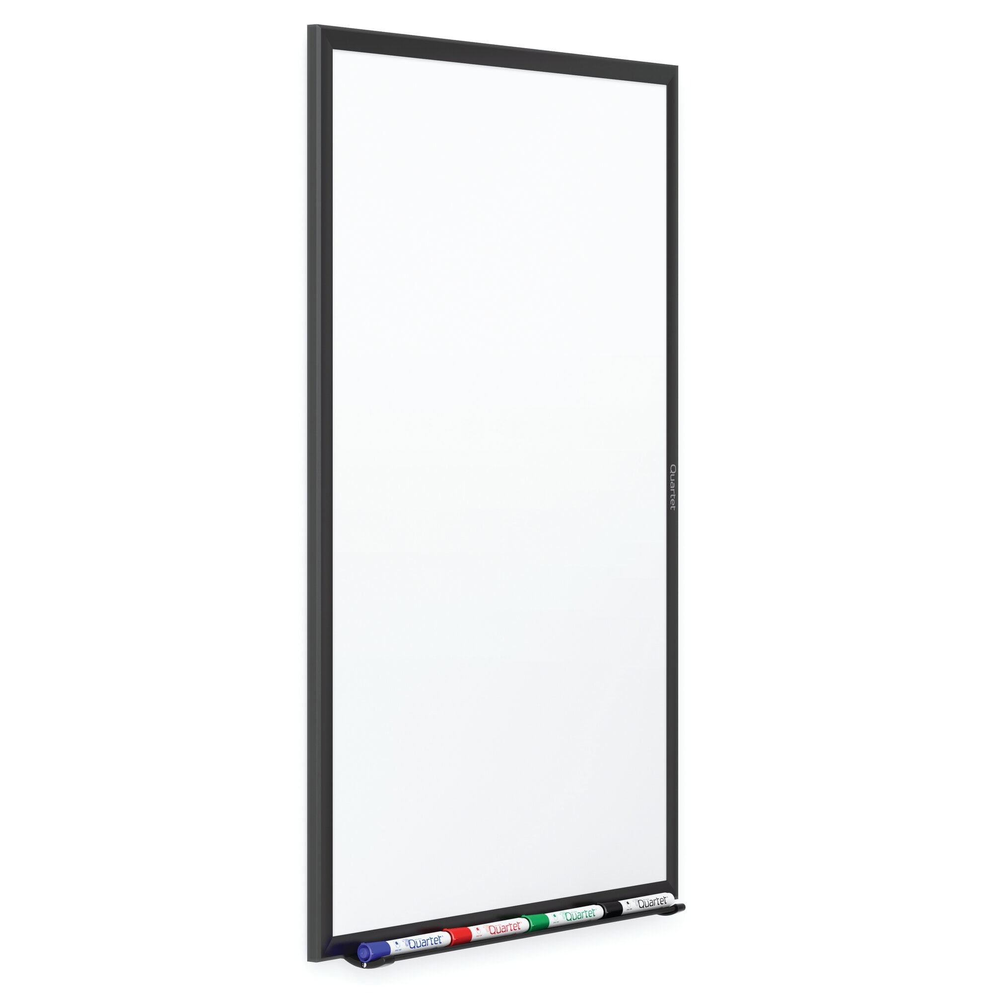 Quartet Black Frame Standard Whiteboard - 60" Width X 36" Height - White Melamine Surface - Black Aluminum Frame - Film - Wall Mount - 1 Each (s535b)