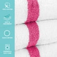 thumbnail image 2 of Toalla Arkwright LLC paquete de 12 41 x 69 cm suave de algodón rosa, 2 of 5