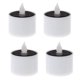 thumbnail image 2 of Solar Powered LED Tealight Candle with Flickering Flame for Indoor Outdoor Lighting White 4pcs, 2 of 4