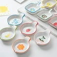 thumbnail image 2 of RAIN Japanese Mini Creative Dipping Saucer Plate Bakewares Microwave Grill Baking Pans Ceramic Dip Dish with Handle, 2 of 5