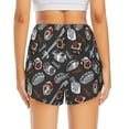 thumbnail image 4 of Uemuo Japanese Sushi Hashi Pattern Women's Athletic Shorts High Waisted Running Shorts with Liner Pockets Gym Elastic Workout Shorts-XX-Large, 4 of 9