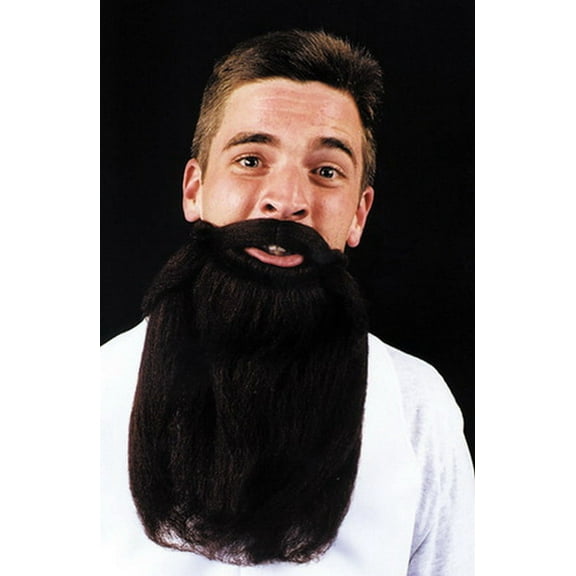Morris Costumes CB45BK Men's 14" Beard & Mustache