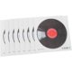 thumbnail image 3 of 1 juego de calcomanías de vinilo para pared, diseño de disco de vinilo, ideal para fiestas musicales, vintage, para estudio de música., 3 of 5