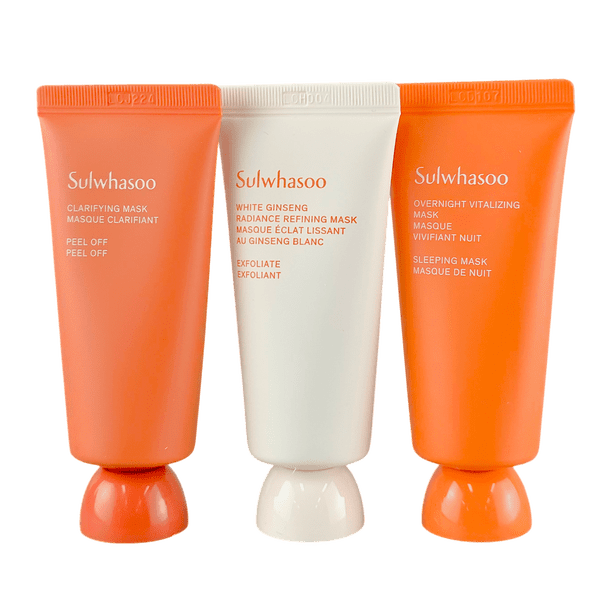 Mini kit de mascarillas Sulwhasoo (3 piezas) Renovación y luminosidad de la piel