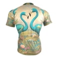 thumbnail image 4 of joogoo Flamingos Flower Pattern Men's Cycling Jerseys Mountain Bike Short Sleeve Tops L, 4 of 7